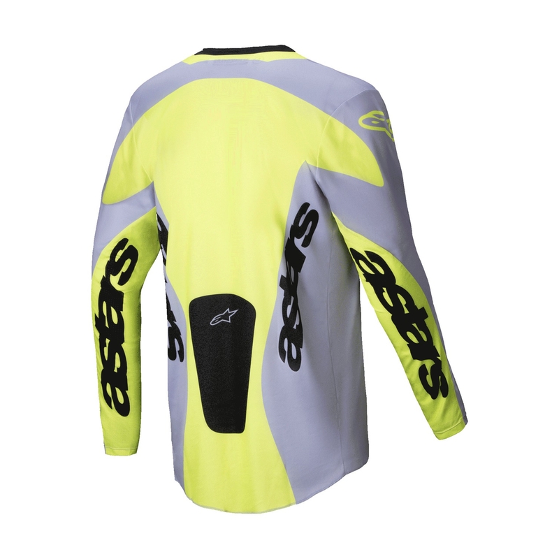 Motokros dres Alpinestars Racer Veil sivo-fluo rumen