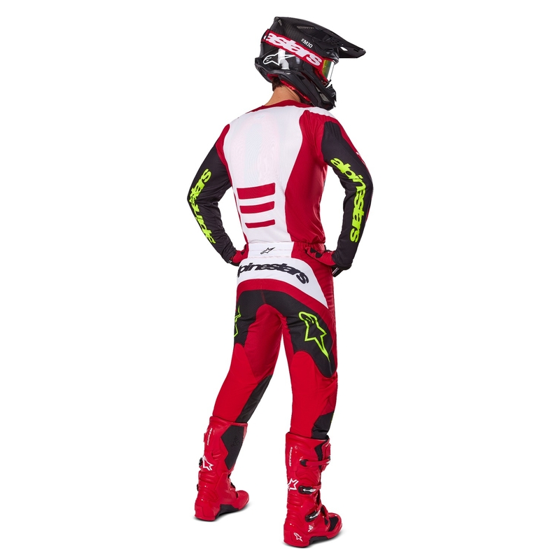 Alpinestars Fluid Haul motokros majica rdeče-črna