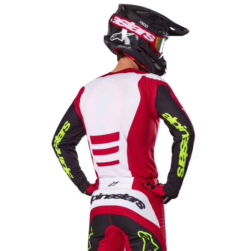 Alpinestars Fluid Haul motokros majica rdeče-črna