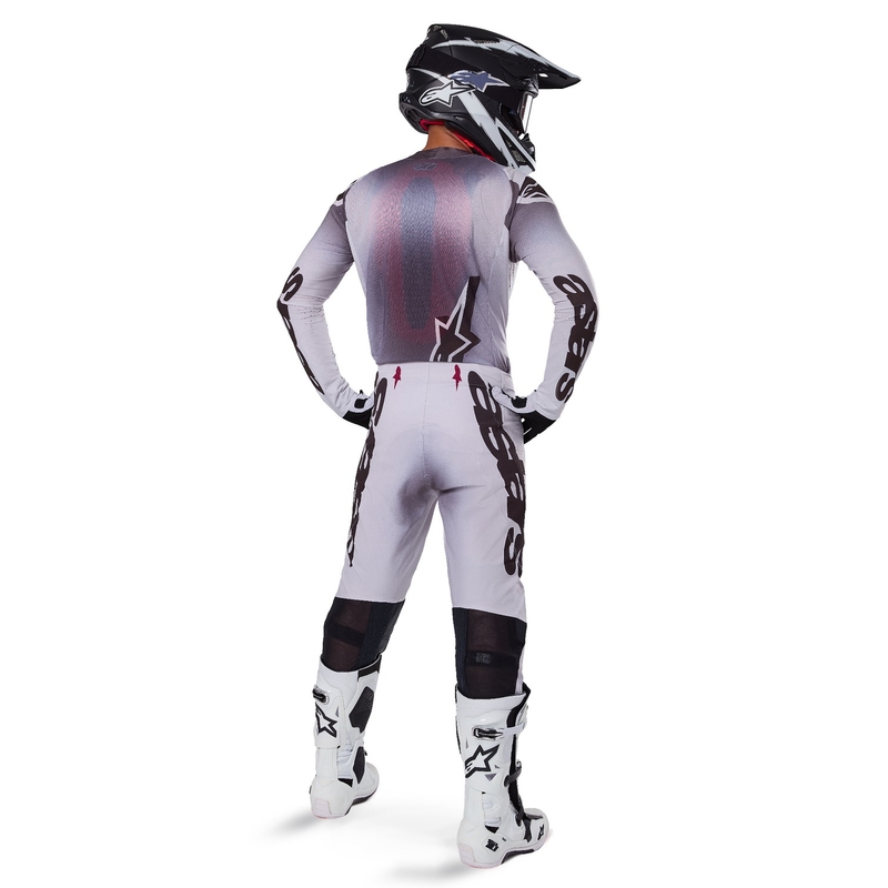 Alpinestars Supertech Maker motokros majica srebrno-črna