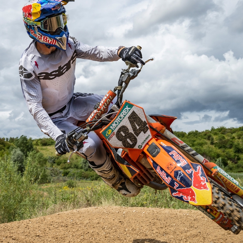Alpinestars Supertech Maker motokros majica srebrno-črna