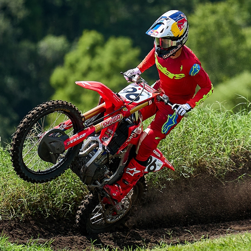 Alpinestars Supertech Maker motokros majica rdeče-fluo rumena