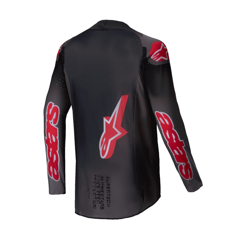 Alpinestars Supertech Lipan motokros dres dimljeno rdeč