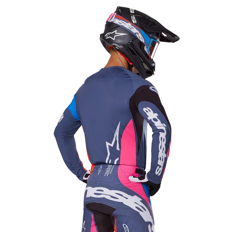 Alpinestars Techstar Dreem motokros majica siva-večbarvna