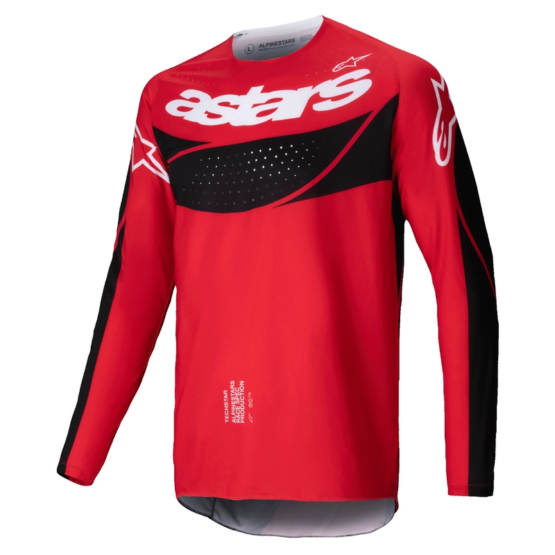 Alpinestars Techstar Dreem motokros majica rdeče-črna