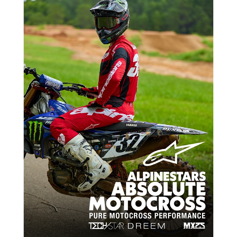 Alpinestars Techstar Dreem motokros majica rdeče-črna