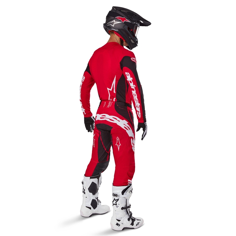 Alpinestars Techstar Dreem motokros majica rdeče-črna