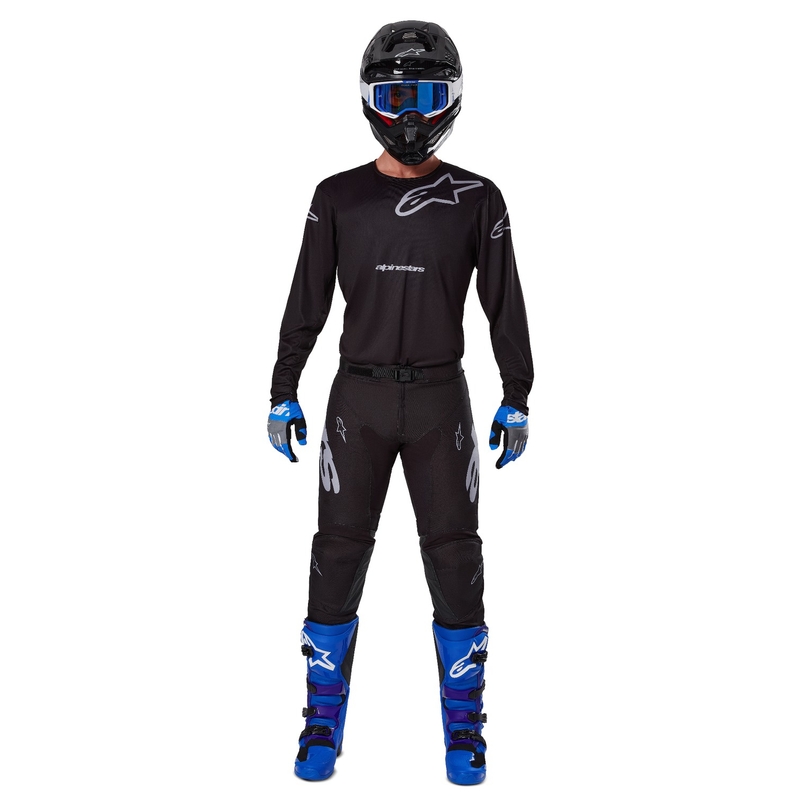 Motokros majica Alpinestars Racer Graphite črno-siva