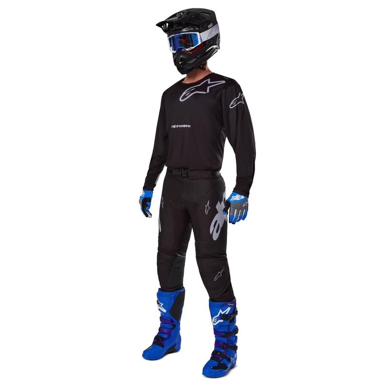 Motokros majica Alpinestars Racer Graphite črno-siva