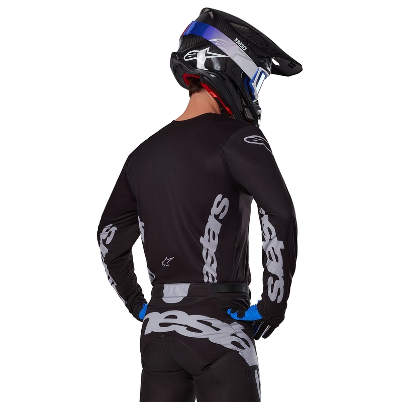 Motokros majica Alpinestars Racer Graphite črno-siva