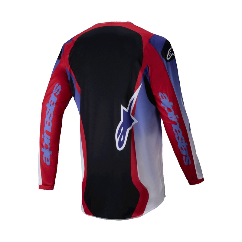 Motokros majica Alpinestars Fluid Wurx fluo vijolično-rdeča