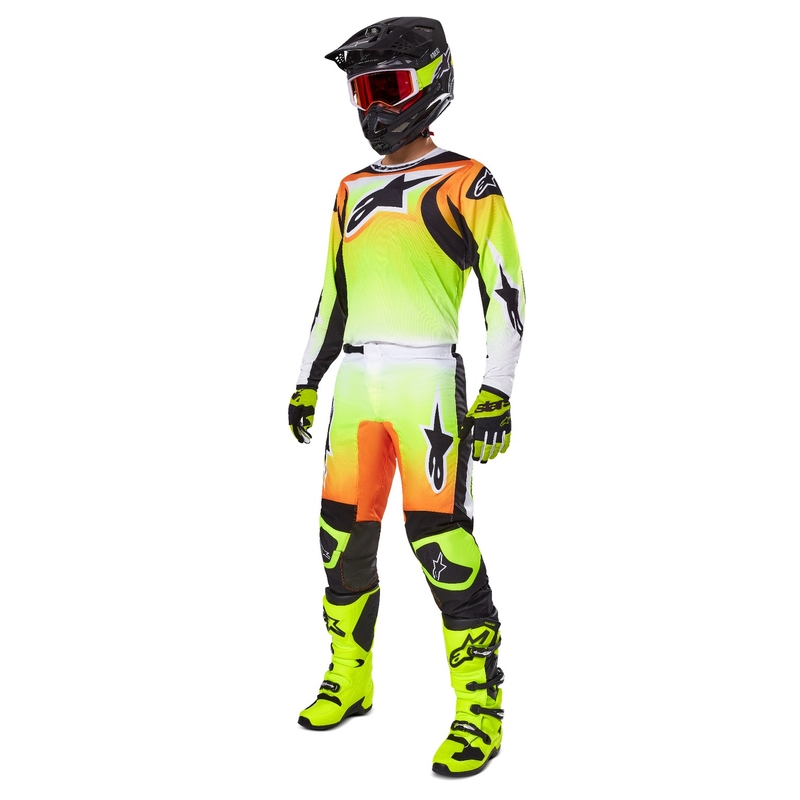 Motokros majica Alpinestars Fluid Wurx rumeno-črna