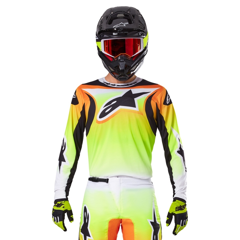 Motokros majica Alpinestars Fluid Wurx rumeno-črna