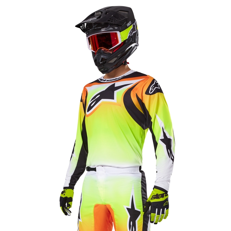 Motokros majica Alpinestars Fluid Wurx rumeno-črna