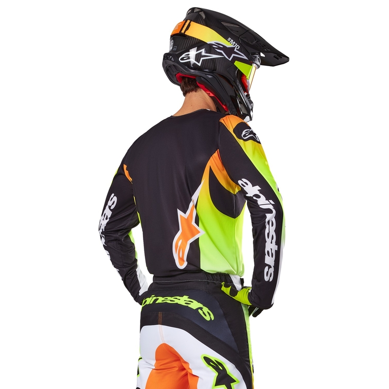 Motokros majica Alpinestars Fluid Wurx rumeno-črna