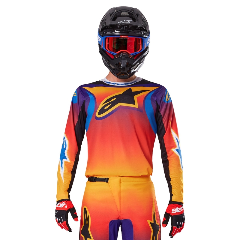 Večbarvna motokros majica Alpinestars Fluid Wurx