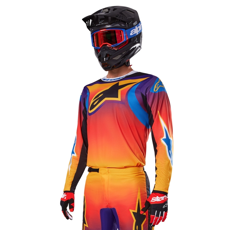Večbarvna motokros majica Alpinestars Fluid Wurx