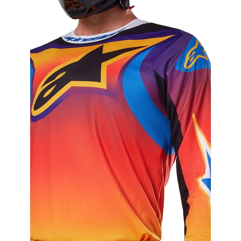 Večbarvna motokros majica Alpinestars Fluid Wurx