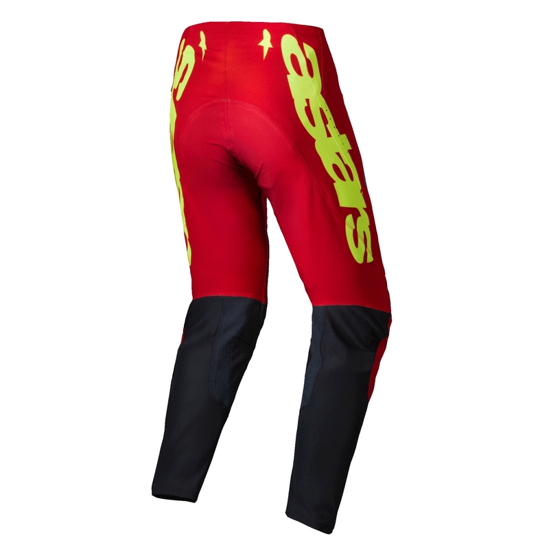 Alpinestars Supertech Maker motokros hlače rdeče-fluo rumene