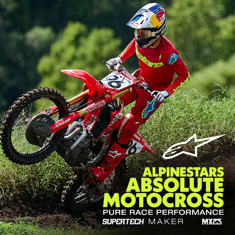 Alpinestars Supertech Maker motokros hlače rdeče-fluo rumene