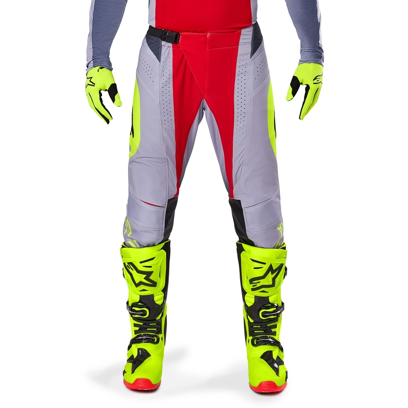 Alpinestars Techstar Melt motokros hlače rdeče-sive