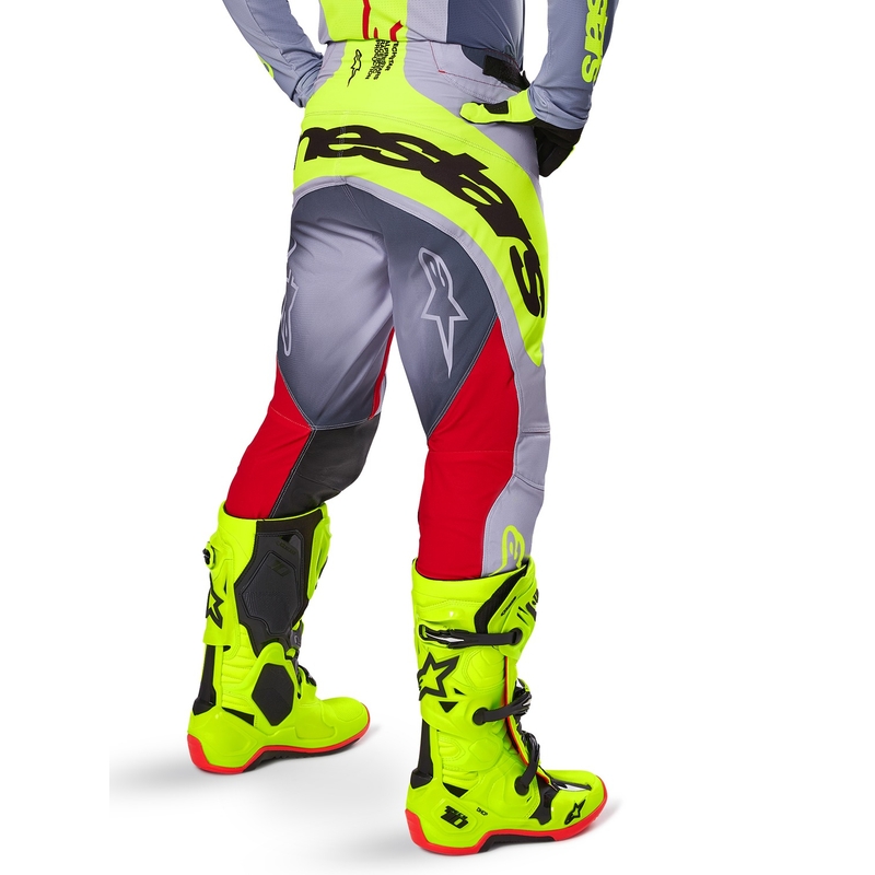 Alpinestars Techstar Melt motokros hlače rdeče-sive