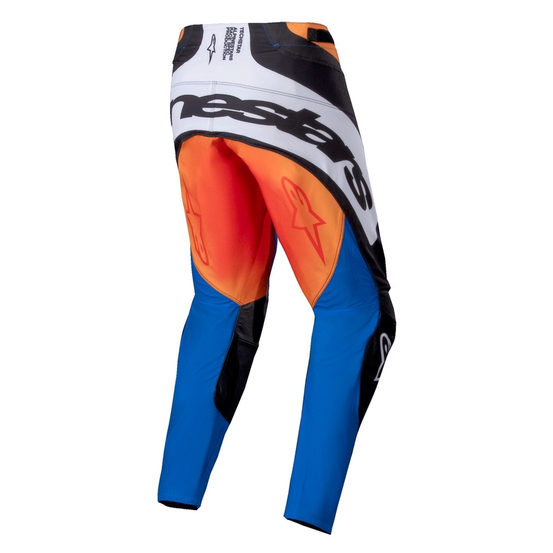 Motokros hlače Alpinestars Techstar Melt oranžno-modre