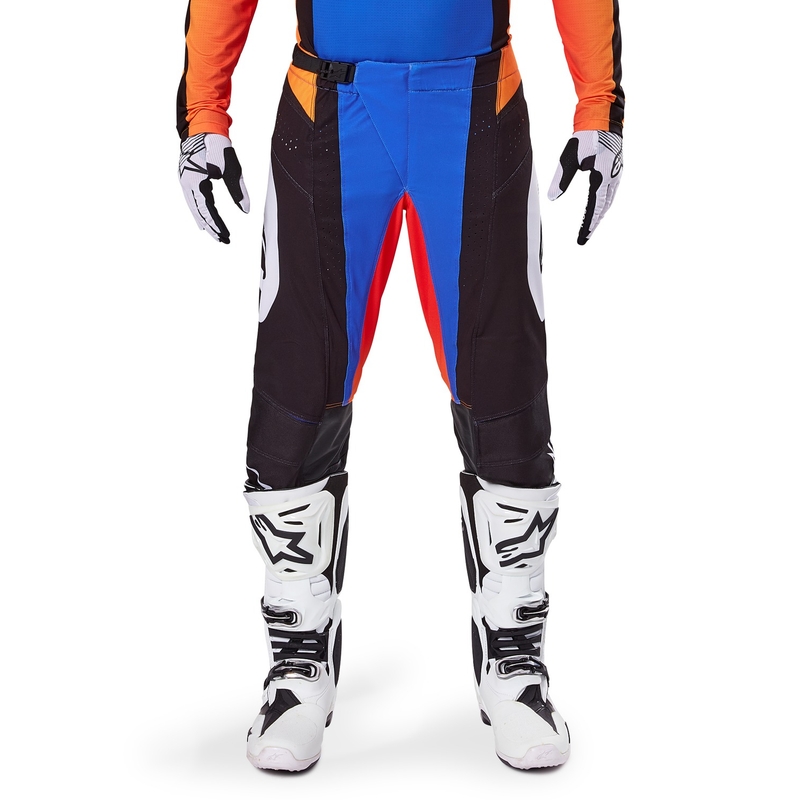 Motokros hlače Alpinestars Techstar Melt oranžno-modre