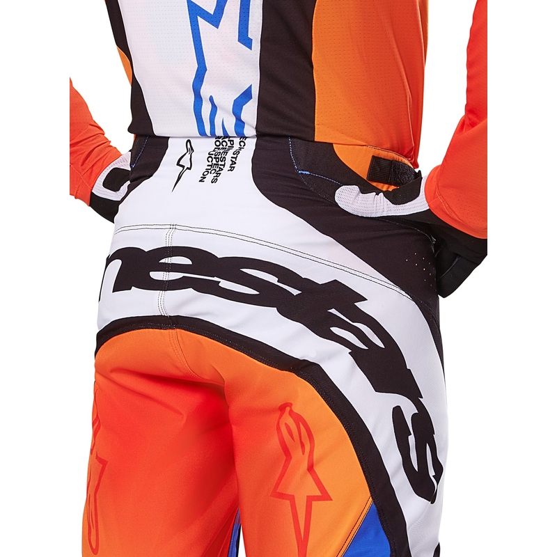 Motokros hlače Alpinestars Techstar Melt oranžno-modre