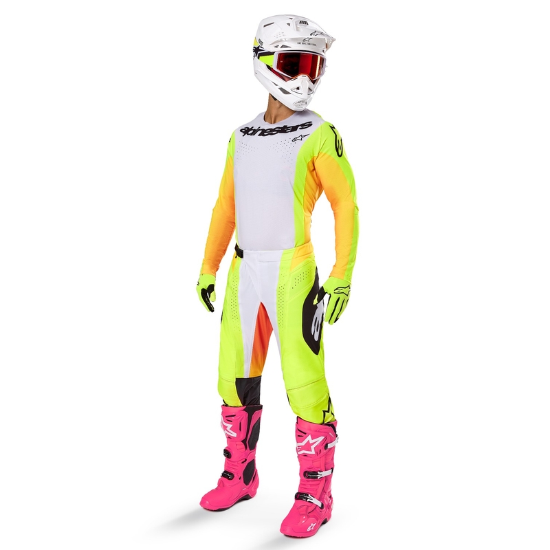 Motokros hlače Alpinestars Techstar Melt rumeno-črne