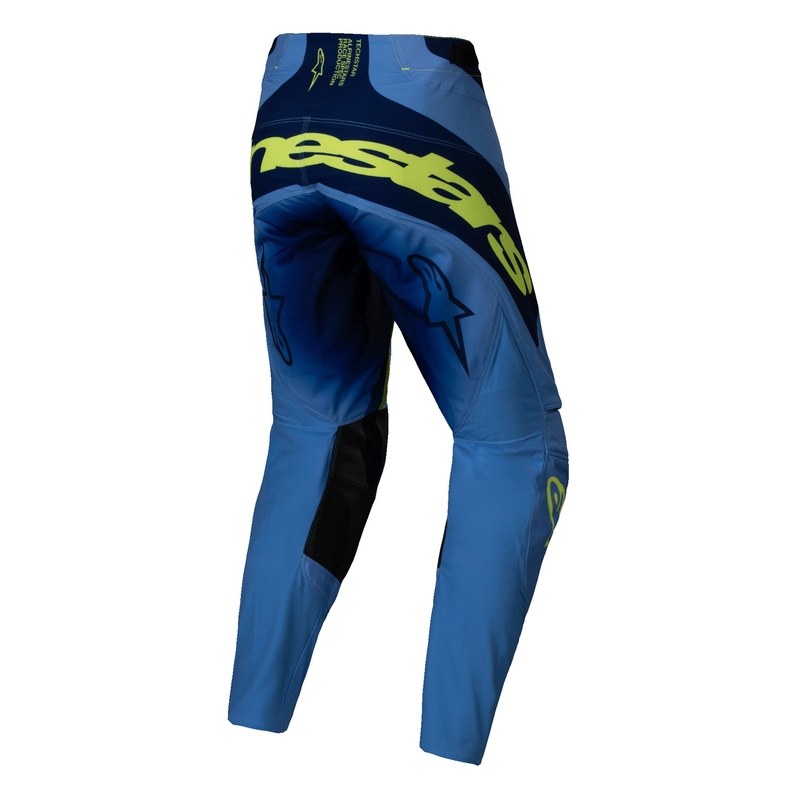Motokros hlače Alpinestars Techstar Melt fluo rumeno-modre