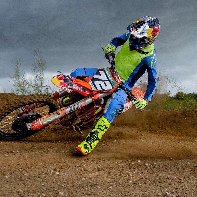 Motokros hlače Alpinestars Techstar Melt fluo rumeno-modre