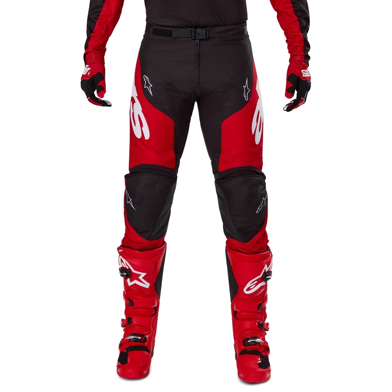 Črno-rdeče motokros hlače Alpinestars Racer Veil