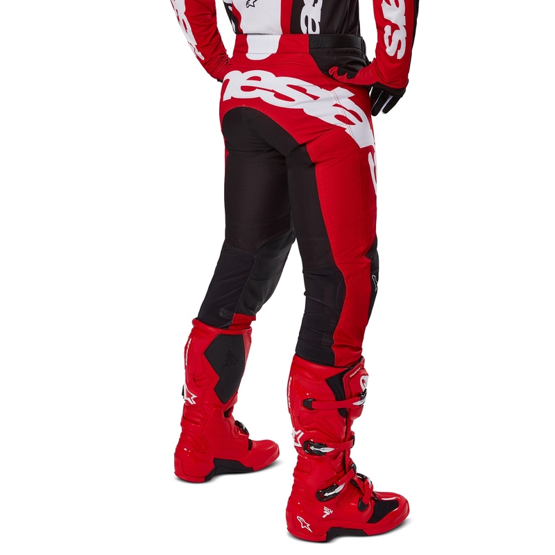 Črno-rdeče motokros hlače Alpinestars Racer Veil