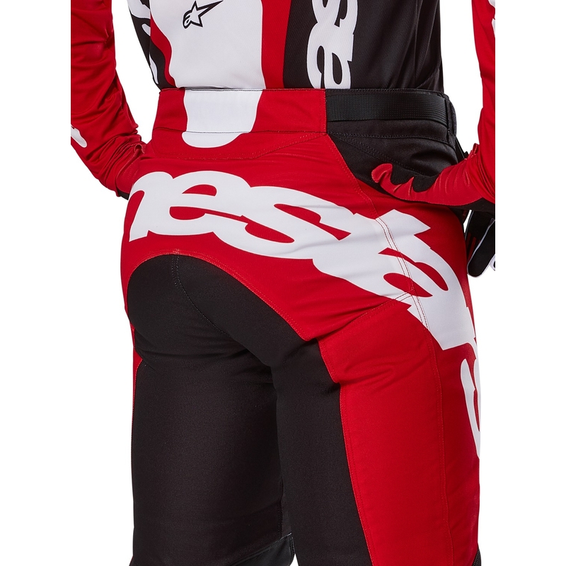 Črno-rdeče motokros hlače Alpinestars Racer Veil