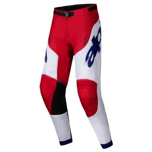Motokros hlače Alpinestars Racer Veil rdeče-bele