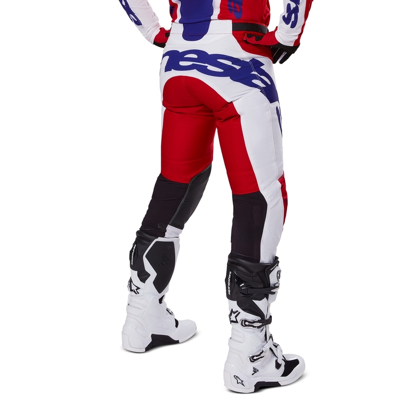 Motokros hlače Alpinestars Racer Veil rdeče-bele