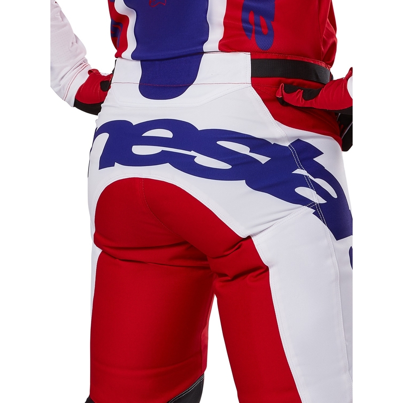 Motokros hlače Alpinestars Racer Veil rdeče-bele