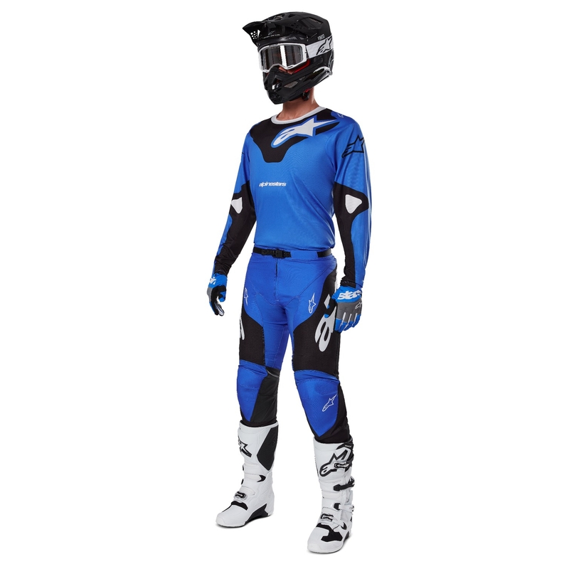 Motokros hlače Alpinestars Racer Veil modro-črne