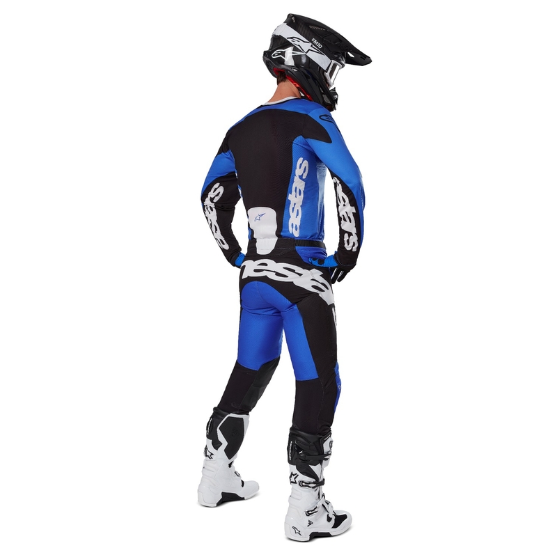 Motokros hlače Alpinestars Racer Veil modro-črne