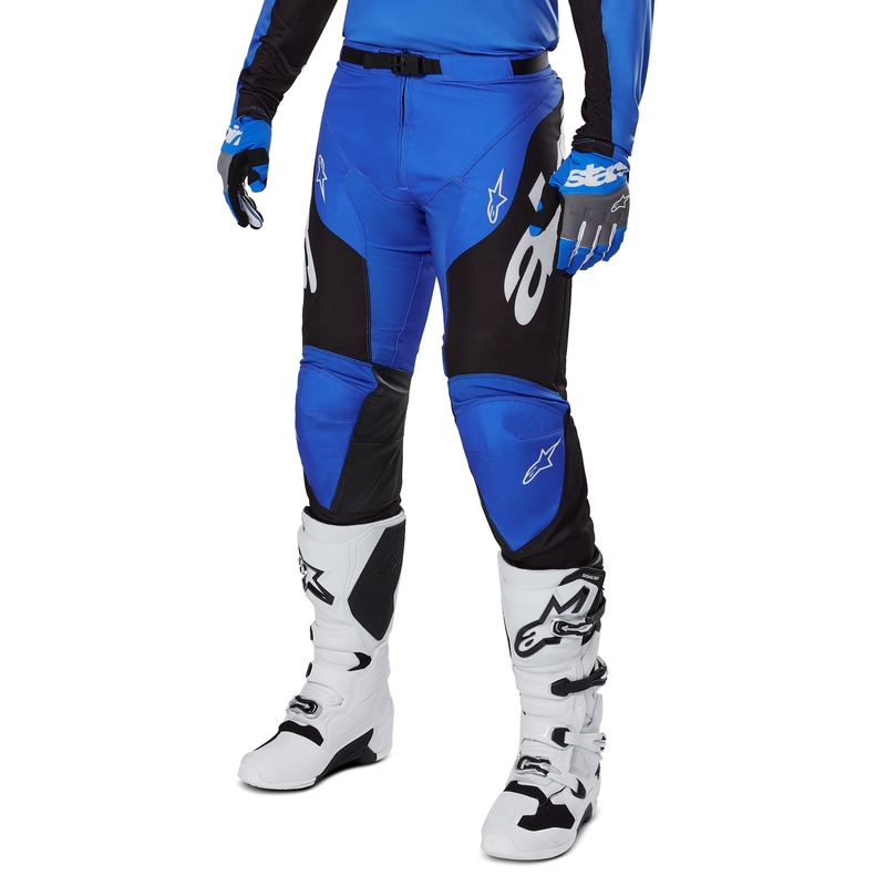 Motokros hlače Alpinestars Racer Veil modro-črne