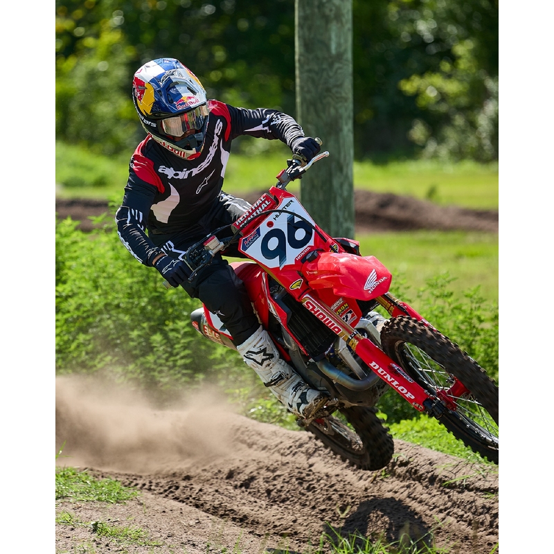 Črno-bele motokros hlače Alpinestars Fluid Haul