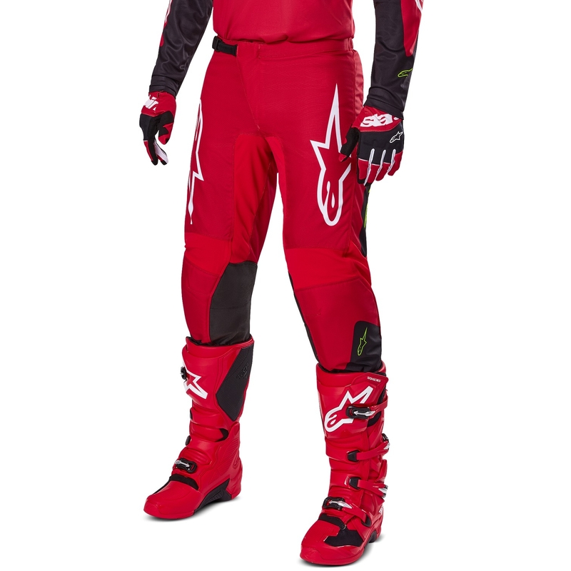 Motokros hlače Alpinestars Fluid Haul rdeče-črne