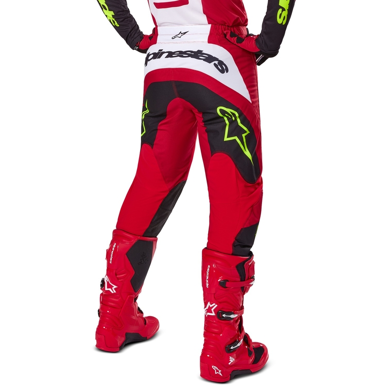 Motokros hlače Alpinestars Fluid Haul rdeče-črne