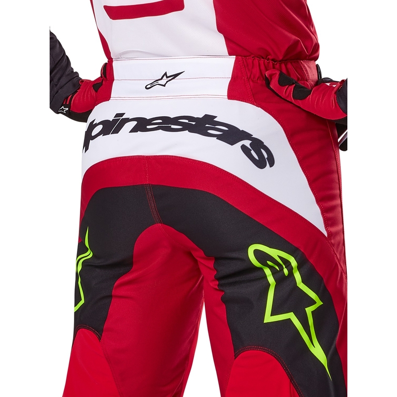 Motokros hlače Alpinestars Fluid Haul rdeče-črne