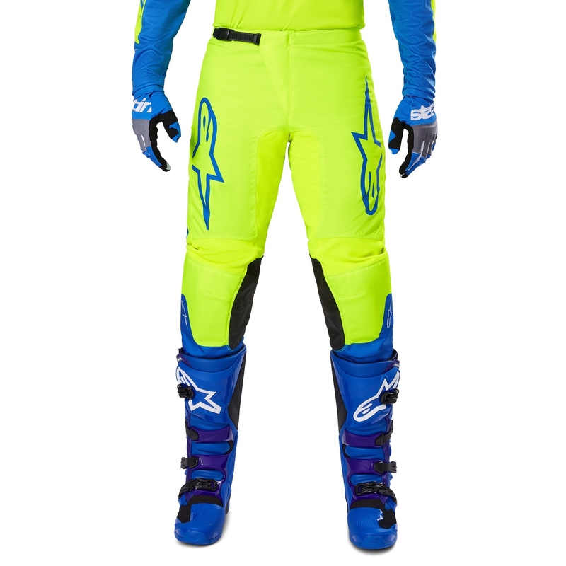 Motokros hlače Alpinestars Fluid Haul fluo rumeno-modre