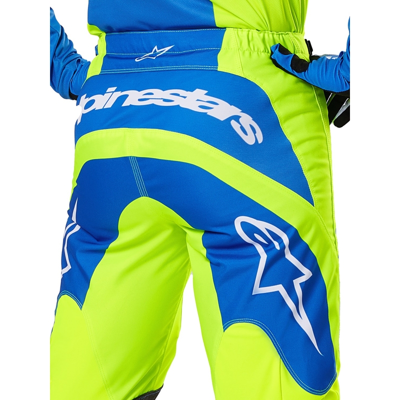 Motokros hlače Alpinestars Fluid Haul fluo rumeno-modre