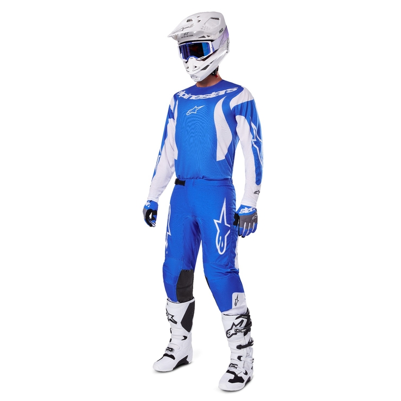 Alpinestars Fluid Haul motokros hlače modro-bele