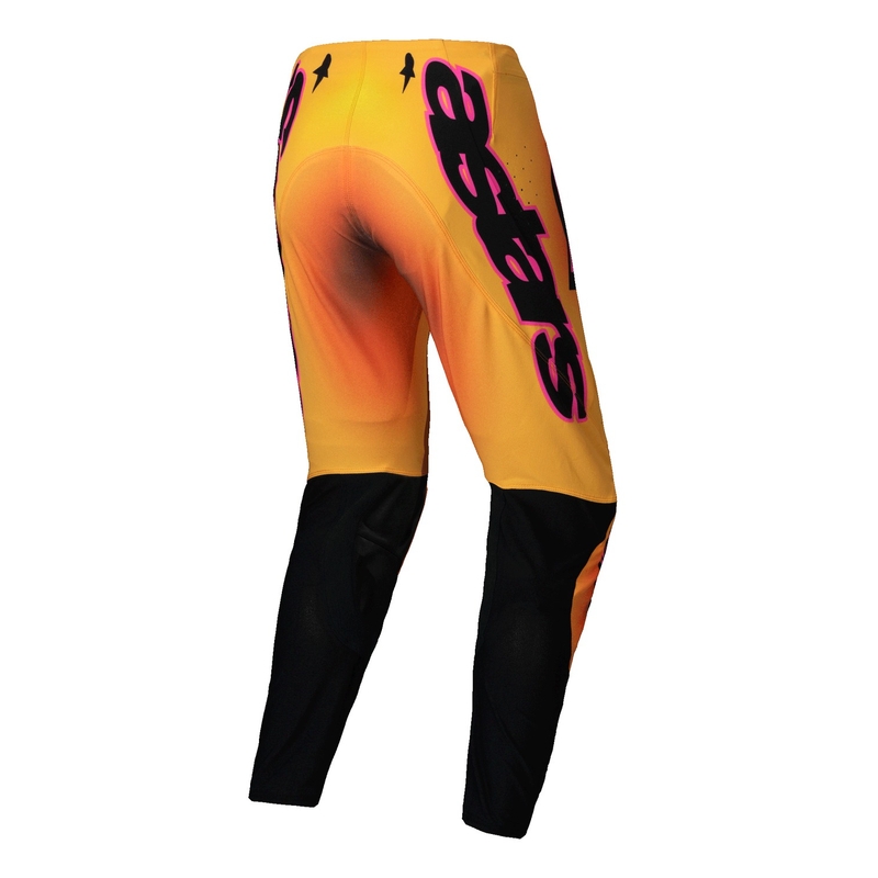 Motokros hlače Alpinestars Supertech Lipan rumeno-roza