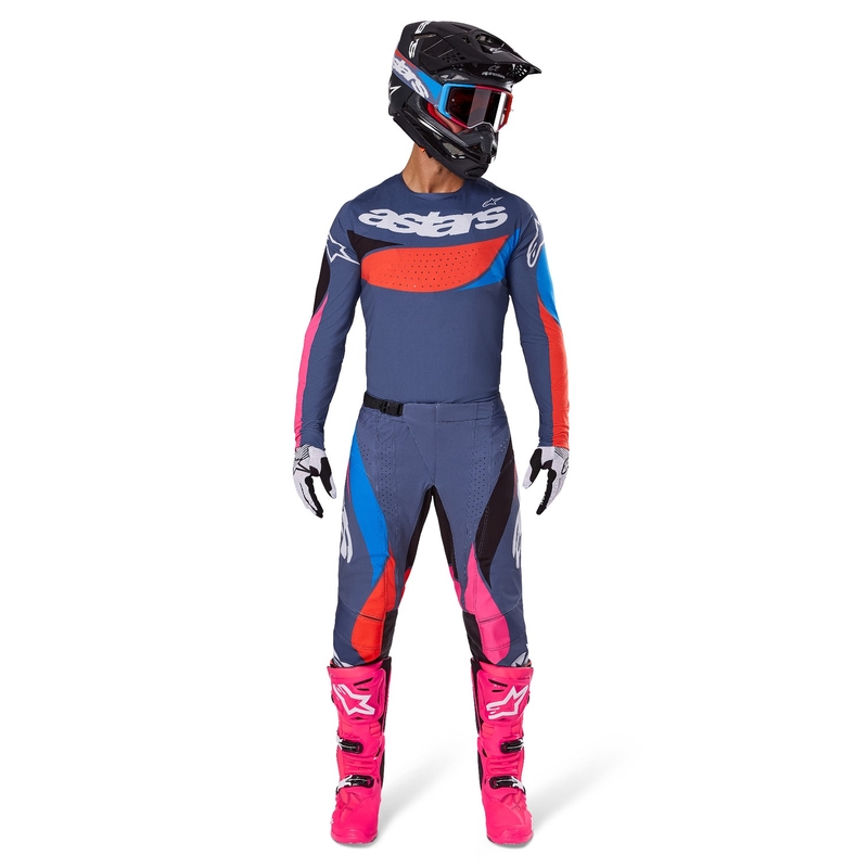 Alpinestars Techstar Dreem motokros hlače sive-večbarvne